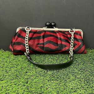 Roberta Gandolfi Cow Hair Chained Clutch